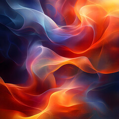 Fototapeta premium Dynamic abstract design of swirling colorful lines creating a visually stunning effect