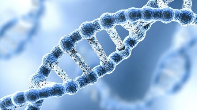 DNA strand macro photography