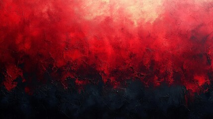 Fototapeta premium Red and Black Abstract Watercolor Banner. Generative AI