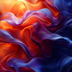 Obraz premium Abstract flowing colorful veil creating stunning visuals