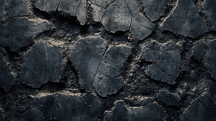 Fototapeta premium Dark Cracked Surface Texture Background Image