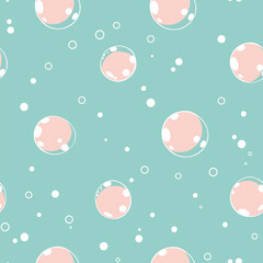 seamless pattern with bubbles 