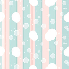 seamless pattern with bubbles 