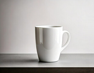 Obraz premium A white glass on the table