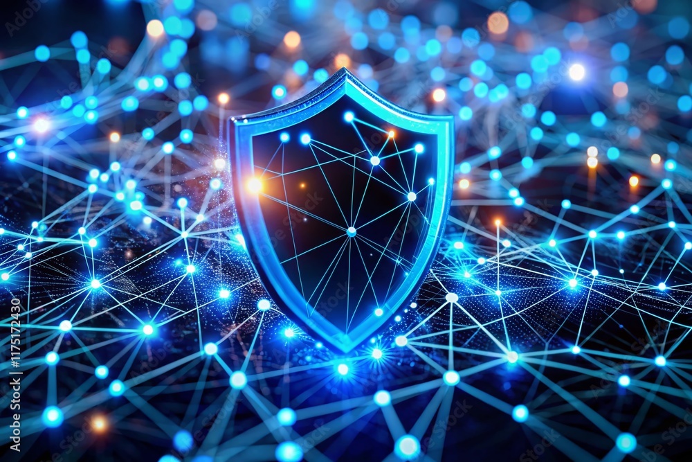 Poster secure wireless network: cybersecurity data protection concept