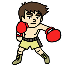 ボクサー　イラスト
