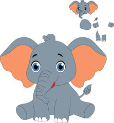 a cartoon character of elephant