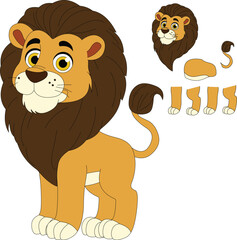a cartoon character of lion