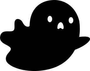 vector illustration of ghost silhouette