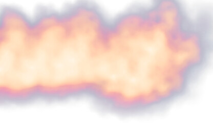 Pink smoke explosion. Pink clouds on transparent background