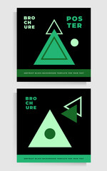 Cover design for brochure, flyer, folder, poster. Set of vector geometric templates.