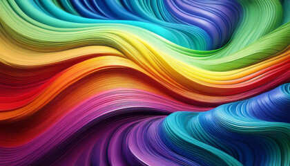 Obraz premium abstract colorful rainbow colorations wavy colour historical past