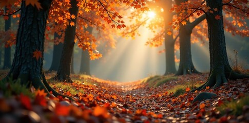 Crisp air filled with the scent of damp earth and decaying leaves, autumn scents, damp air