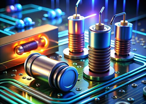 Series Circuit Diagram: High-Definition Electrical Engineering Illustration