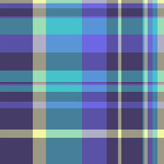 Stylish pastel plaid pattern in teal, purple, and beige. Perfect for textile designs, website backgrounds, or fashion illustrations.  The soft color palette offers a modern and versatile aesthetic.