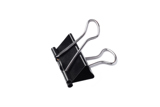 Paper clip isolated on a white background