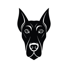 great dane dog head.eps