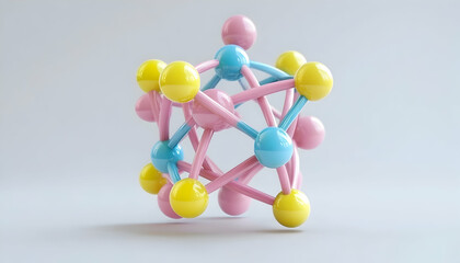 3D Molecular Model: Technological Innovation for Science and Medicine AI Generated