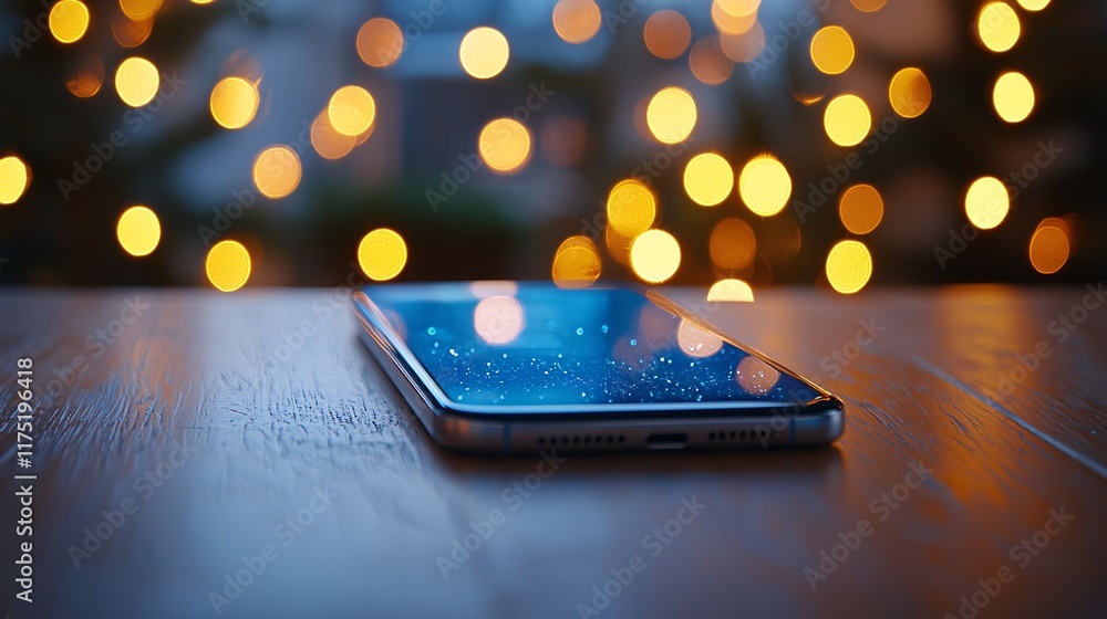 Poster credit card management tips displayed on a digital app stock photo with side copy space