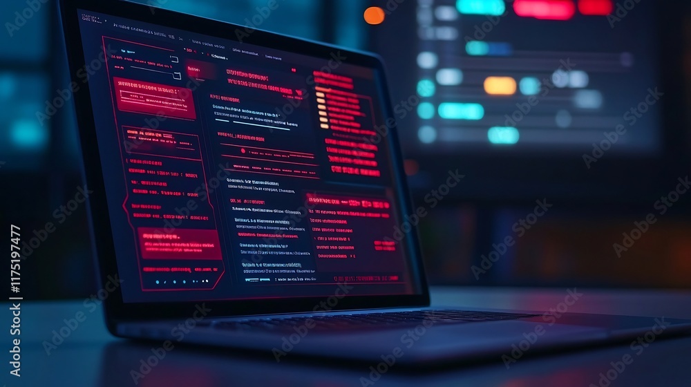 Aufkleber ai-powered interactive virtual assistant interface with tech-inspired clean layout