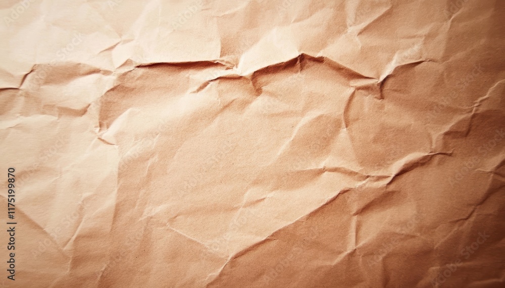 Poster textured brown paper background with crumpled effects creating a unique and rustic visual perfect fo