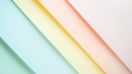 Obraz premium Pastel Colored Paper Diagonal Stripes Background