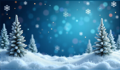 Obraz premium christmas background with tree