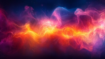 Fototapeta premium Symmetrical vibrant gradient design for web banners. Generative AI