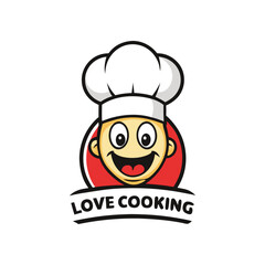 love cooking mascot logo.eps
