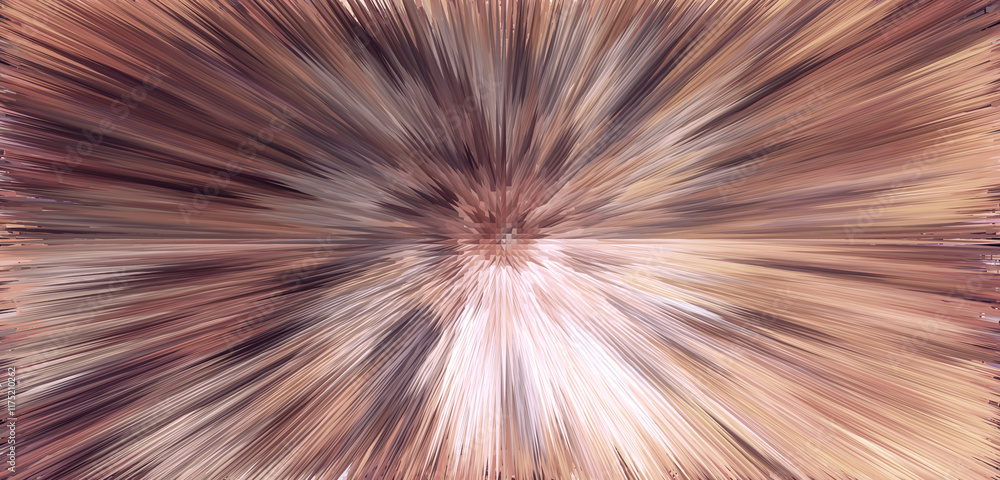 Poster abstract background as a blur to the center of the image, which creates an effect of speeding up or 
