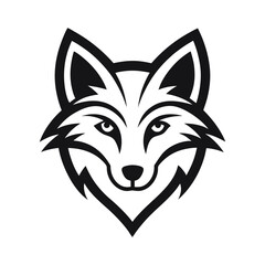 minimalist wolf logo.eps