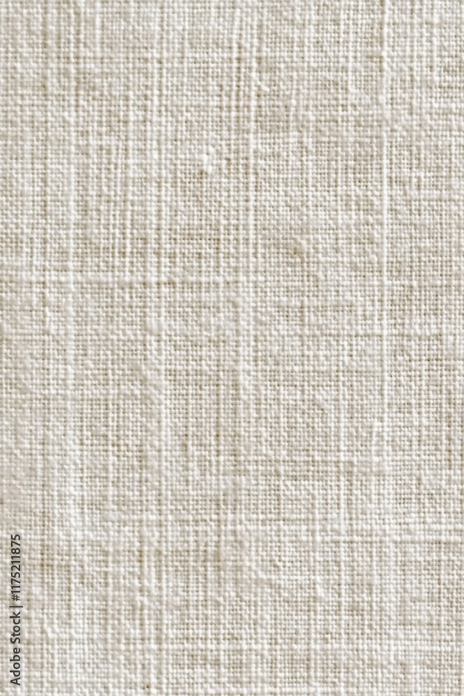 Poster close-up of a natural linen texture showcasing soft fibers and subtle variations perfect for design 