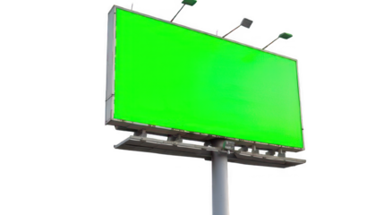 Blank green billboard  