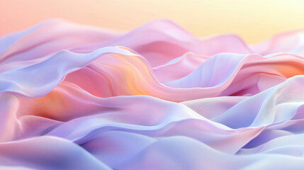 Obraz premium Abstract Fluid Gradient Waves in Soft Pastel Hues for Creative Inspirations