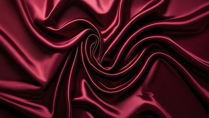 Fototapeta premium Dark red silk background