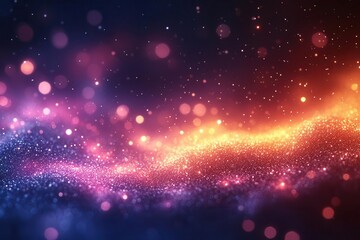 Fototapeta premium a shimmering backdrop of silver glitter particles blending into a softfocus bokeh effect creating an enchanting and festive atmosphere ideal for celebrations and events
