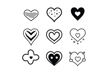 set of icons on white
