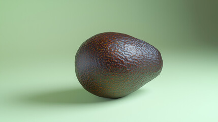 avocado on a green background, close up of avocado