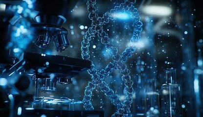 Microscope and DNA: Exploring the Mysteries of Genetics