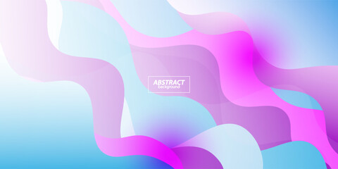 Cool gradient bright colorful background with geometric 3D waves and simple pattern elements. Colorful wave design. Simple yet elegant concept. eps10