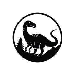 round dinosaur in circle.eps