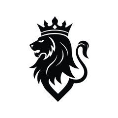 royal king lion crown symbols.eps