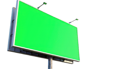 Blank green billboard  
