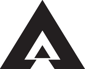 Triangle letter CA modern shape alphabet creative monogram logo. CA logo. AC logo
