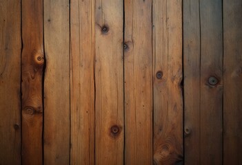 Fototapeta premium Rustic Brown Wood Planks: A Rich, Textured Background