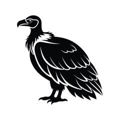 side profile vulture vector.eps