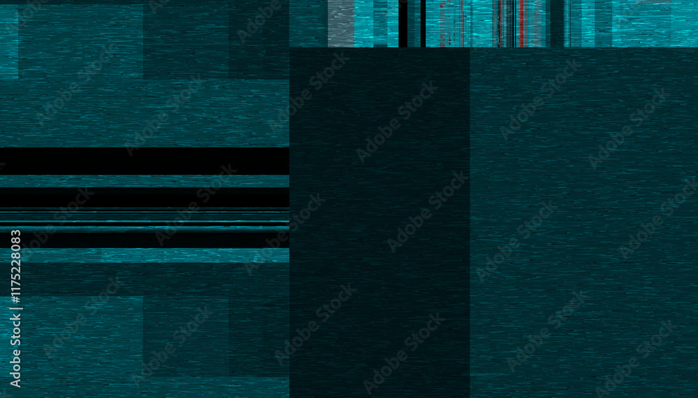 Poster Abstract creative glitch overlay texture. Geometric pixel pattern of a digital glitch on transparent background, digital pattern