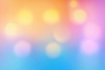 Fototapeta premium Colorful bokeh background featuring soft, blurred lights in a serene gradient of pastel hues.