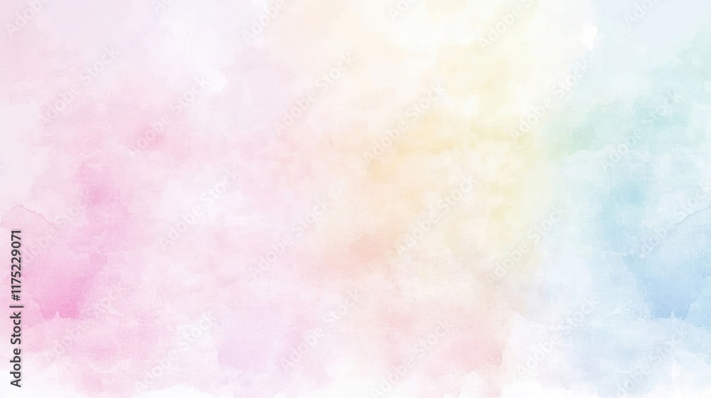 Poster soft pastel abstract background with gentle hues creating a serene and calming atmosphere for variou