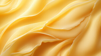 Obraz premium Abstract background, smooth, soft and creamy butter texture with golden yellow hues